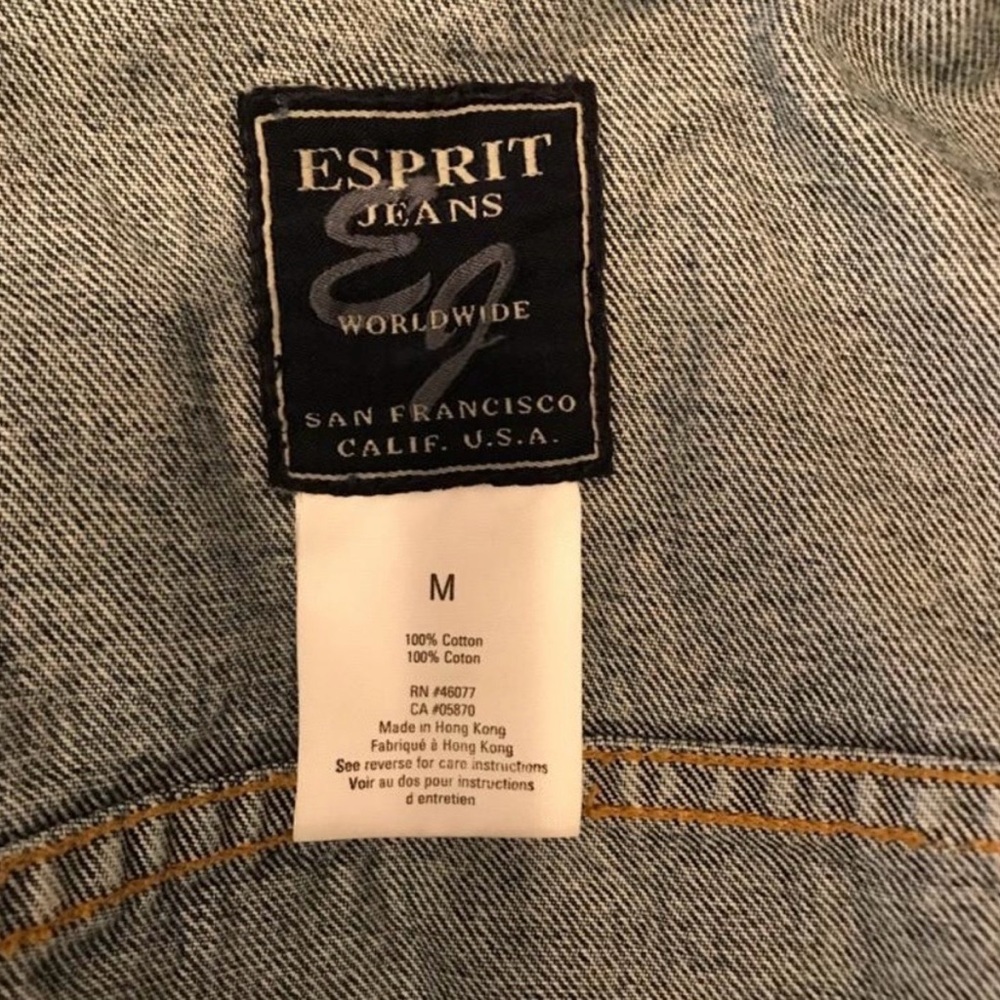 Esprit Vintage Denim Sleeveless Vest - Picture 5 of 5